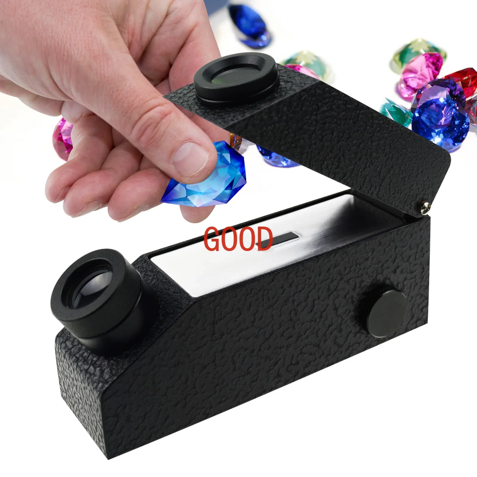 Рефрактометр драгоценного камня со встроенной фотографией и идентификатором