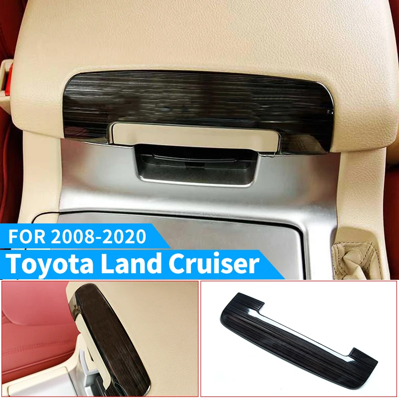 

For Toyota Land Cruiser 200 Armrest Box Decorative Sticker LC200 Car Interior Decoration Stainless Steel Decoration Accessories