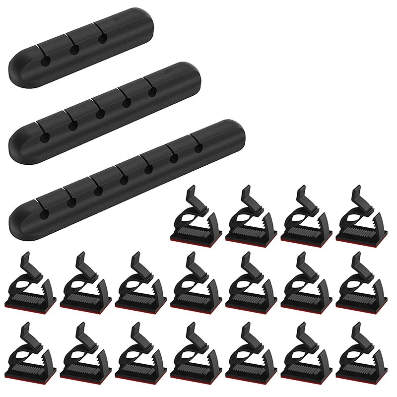 

103 Pcs Self-Adhesive Cable Clips Multi-Purpose Cable Holder,Cable Organizer Set,For Desk,Power Cable,USB Charging Cable