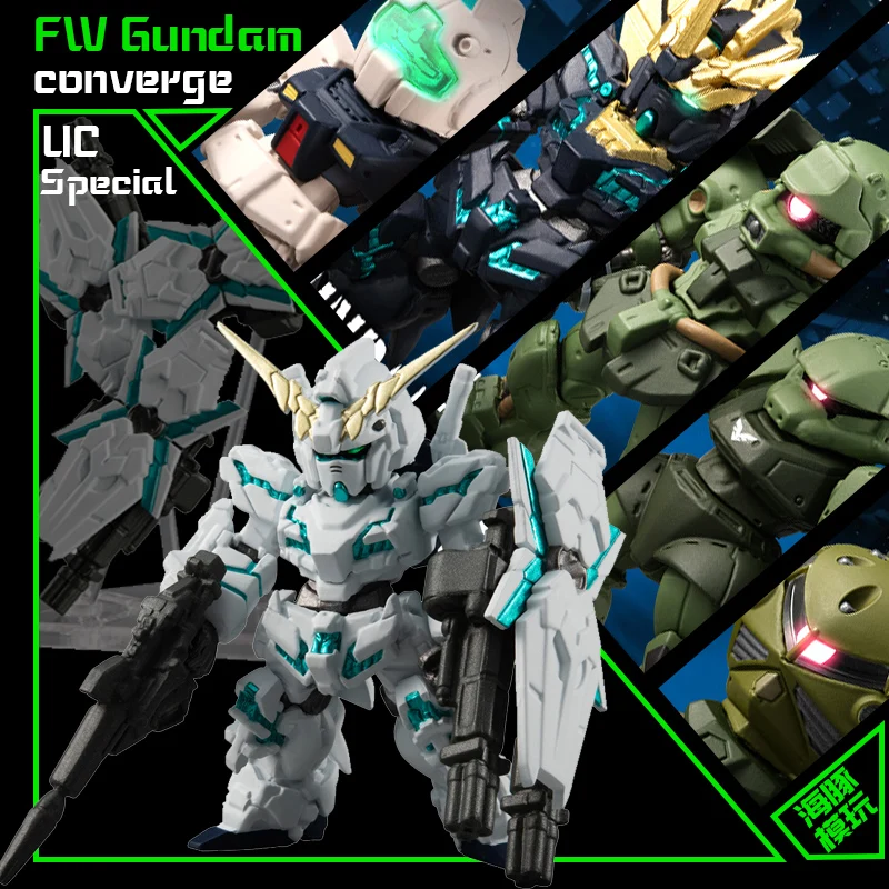 

Bandai Genuine FW Gundam CONVERGE EX CASHAPON UNICORN GUNDAM Gelgoog Z Gok-E Geara Doga GM Model Toys