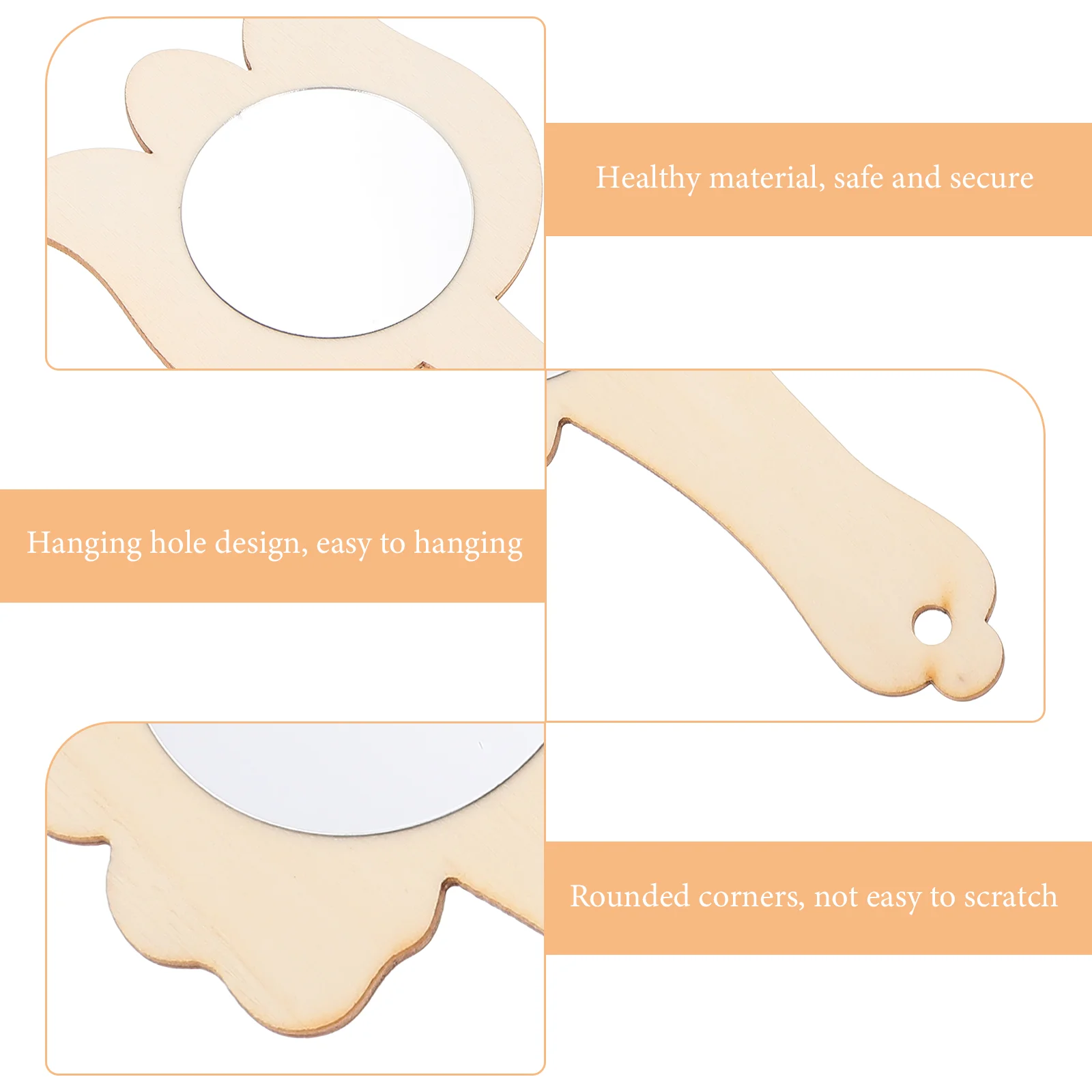 15 шт. необработанные зеркальные игрушки сделай сам многофункциональные