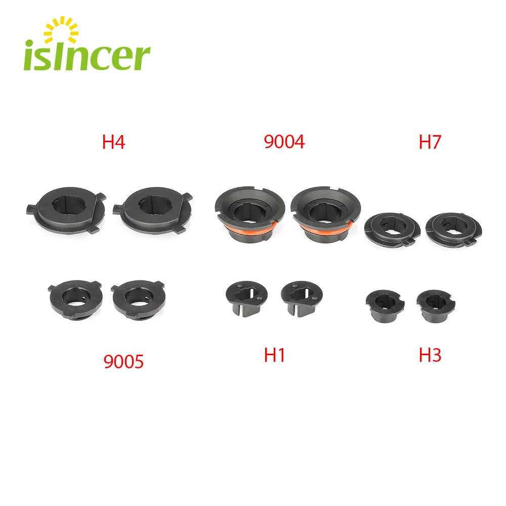 

2Pcs Car LED Headlight Bulb Adapter Holder Base Sockets Retainer for H1 H3 H4 H7 9004 9005 9007