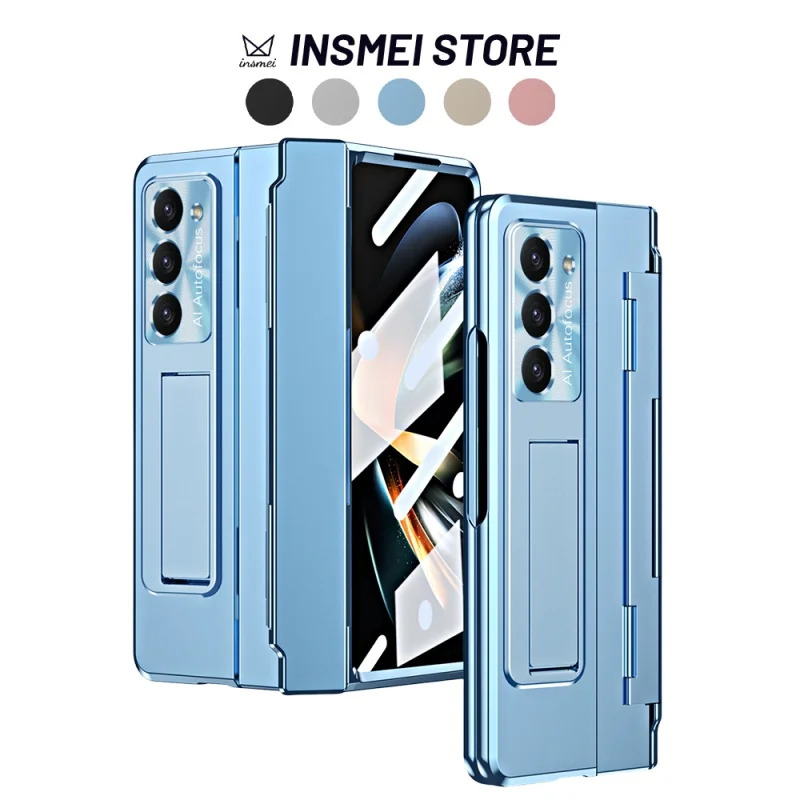 

For Samsung Galaxy Z Fold 5 4 3 Case, One-Piece Housing Cover, with [Kickstand] [Screen Protector], Full Protection, BGA