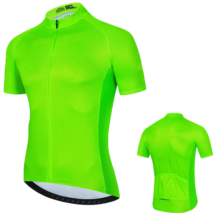 

Fluorescent green Cycling Jersey Summer Breathable Short Sleeves Bicycle Clothes Cycling Shirt Mountain Bike Cycling Clothing
