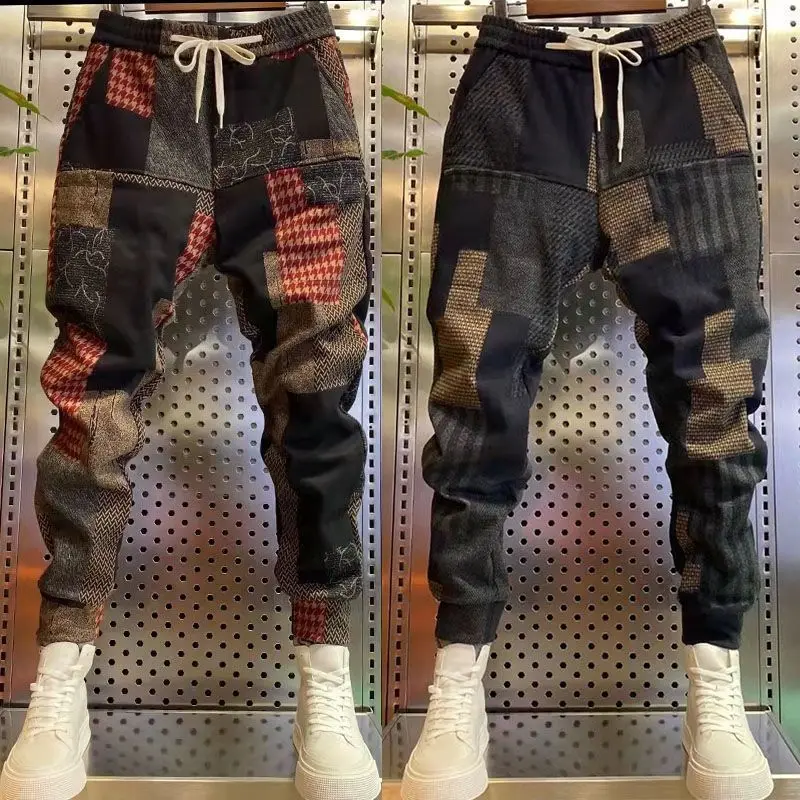 

2022 new small foot casual stretch Harlan loose men's pants