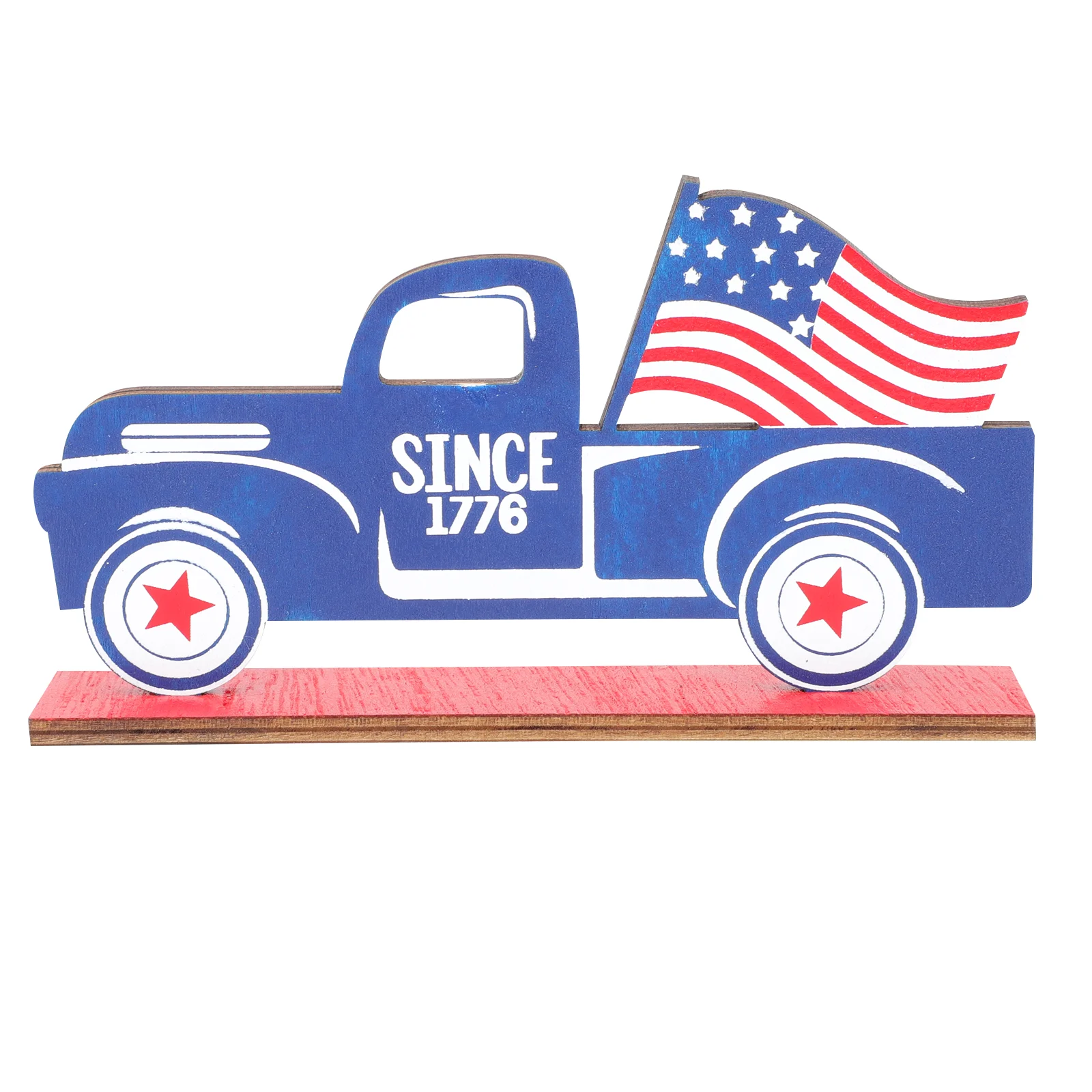 

Sign July 4Th Day Wooden Independence Wood Centerpieces Desk Memorial Decoration Fourth Office Patriotic Truck Signs Welcome