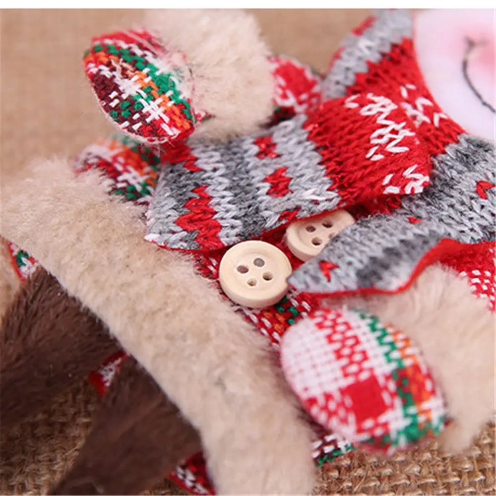 Рождественские милые куклы Санта-Клаус/Снеговик/Лось фотоаксессуары для дома