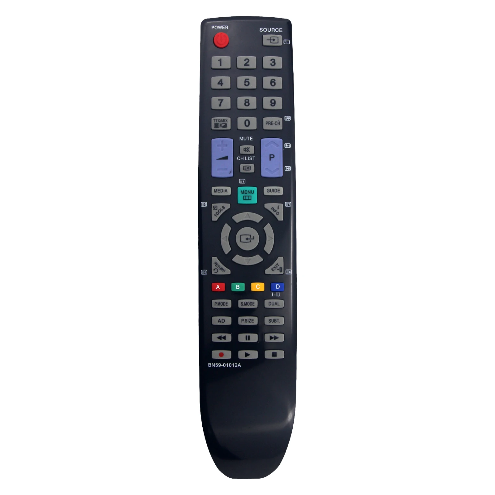 Фото Совместим с телевизорами Samsung LE22D450, PS42C430, LE32C455, PS42C450B1W. Пульт дистанционного управления BN59-01012A. Запасные части для замены. №1