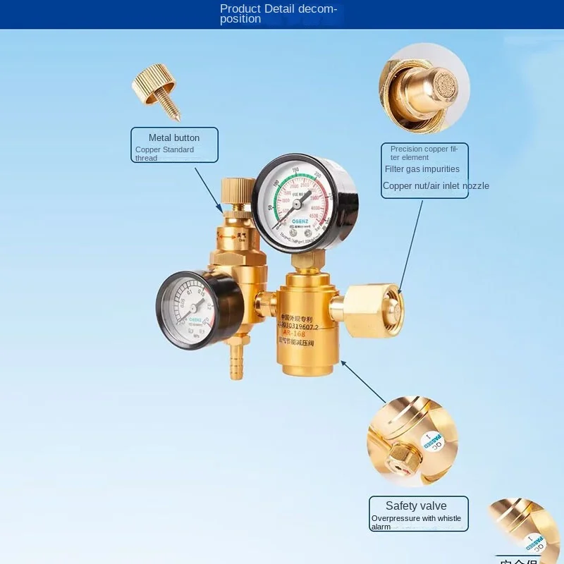 Аргоновый дуговой сварочный газовый счетчик AR168 аргона энергосберегающий