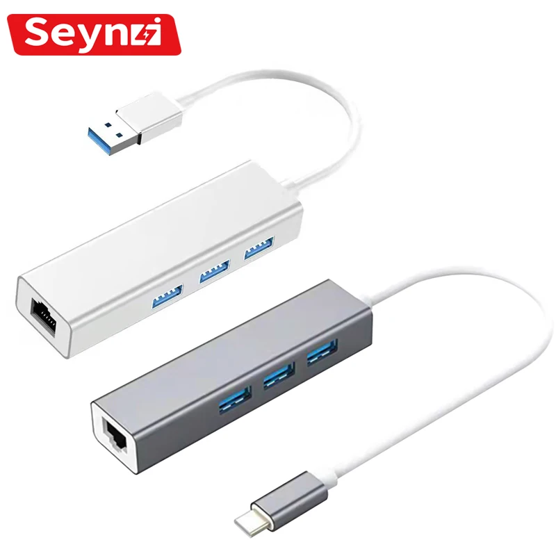 

USB Ethernet-адаптер SeynLi, 3,0 Мбит/с, 3 порта
