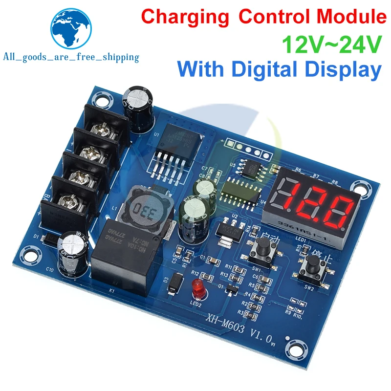 Модуль управления зарядкой TZT XH-M603 12-24 В переключатель литиевым аккумулятором