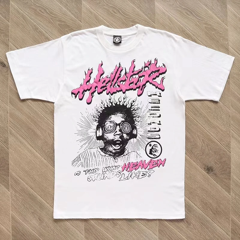 

Hellstar Sound Like Heaven Tee Men Women Streetwear T Shirt High Quality 100% Casual Gothic Short Sleeve T-Shirt zevity