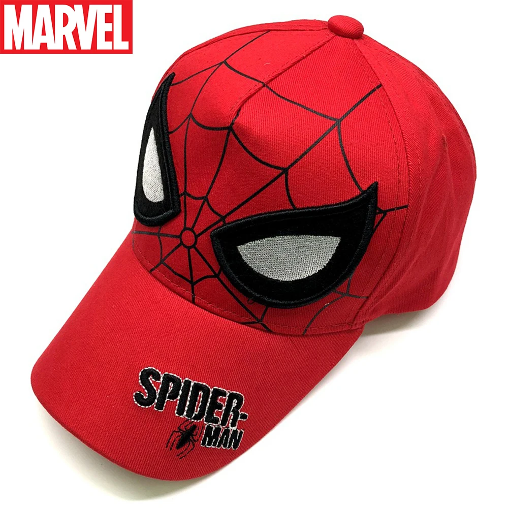 

Marvel Children's Cartoon Baseball Caps For Spring Autumn Boys Spider-man High Quality Adjustable Hats Kids Fashionable Sunhat
