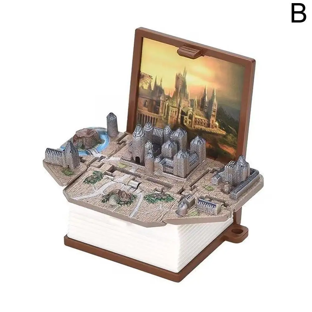 

3D складной брелок всплывающий динозавр астронавт мир искусство трехмерная фотография для детей подарок O2T7