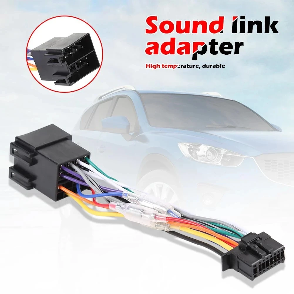

Brand New Durable High Quality Replacement Useful Stereo Radio Connector Car ISO Wiring Harness 185mm Long 1pcs