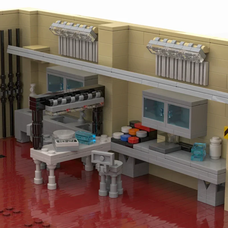 Популярная серия фильмов модель Moc строительные блоки наука суперлаборатория