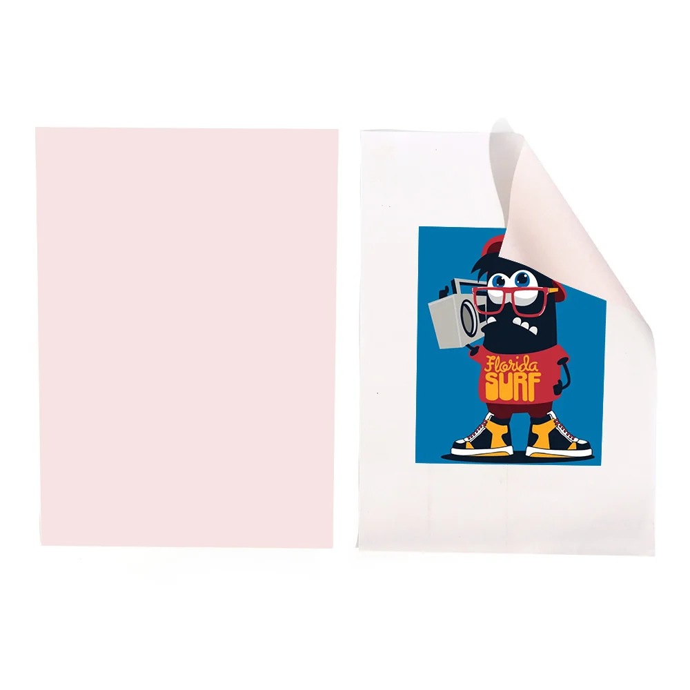 10PCS T Shirt A4 Transfer Paper Iron On Heat Press Shirts Inkjet For T Printing Craft Fabrics A4 Paper Pattern Print