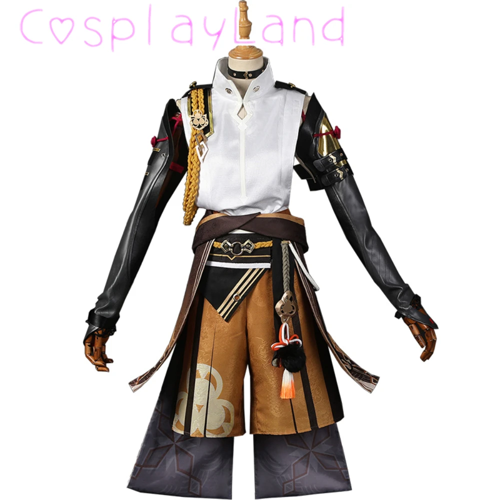 Game Genshin Impact Shikanoin Heizou Cosplay Costume Men Uniform Suit Genshin Impact Cosplay Shikanoin Heizou Costume Wig