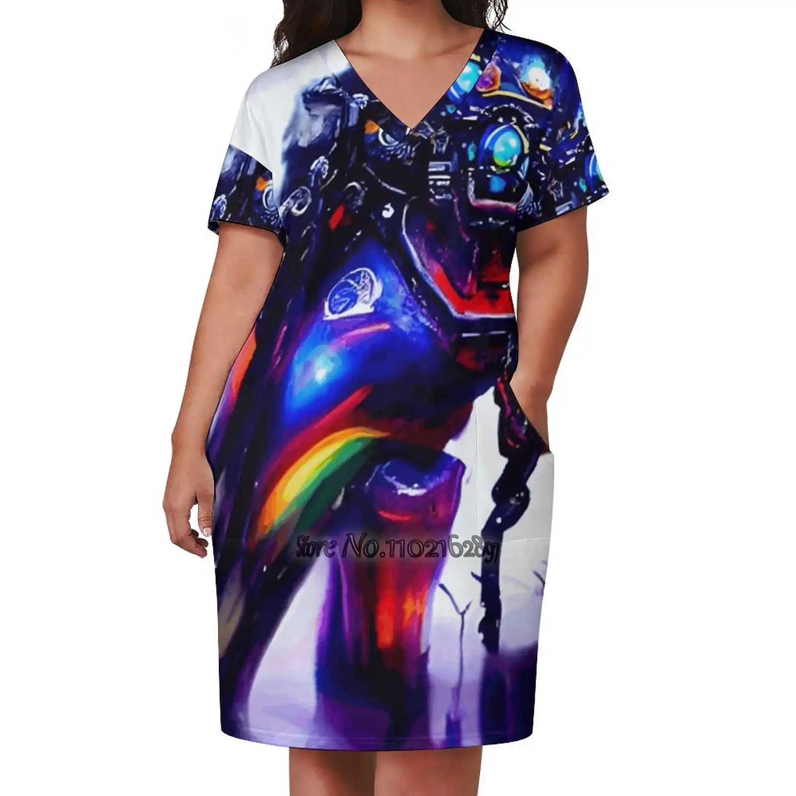 

Элегантная модная юбка-трапеция с V-образным вырезом Pride Mecha Leo, удобная женская одежда высокого качества, платье Pride Mecha Dark Fantasy