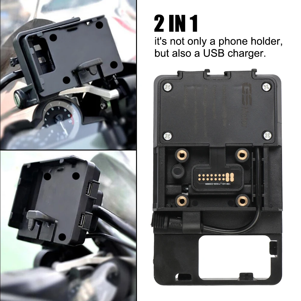 Подставка-держатель для телефона 12/24 В USB BMW R1200GS Adventure GS 3 0 F800GS F700GS Honda CRF1000L