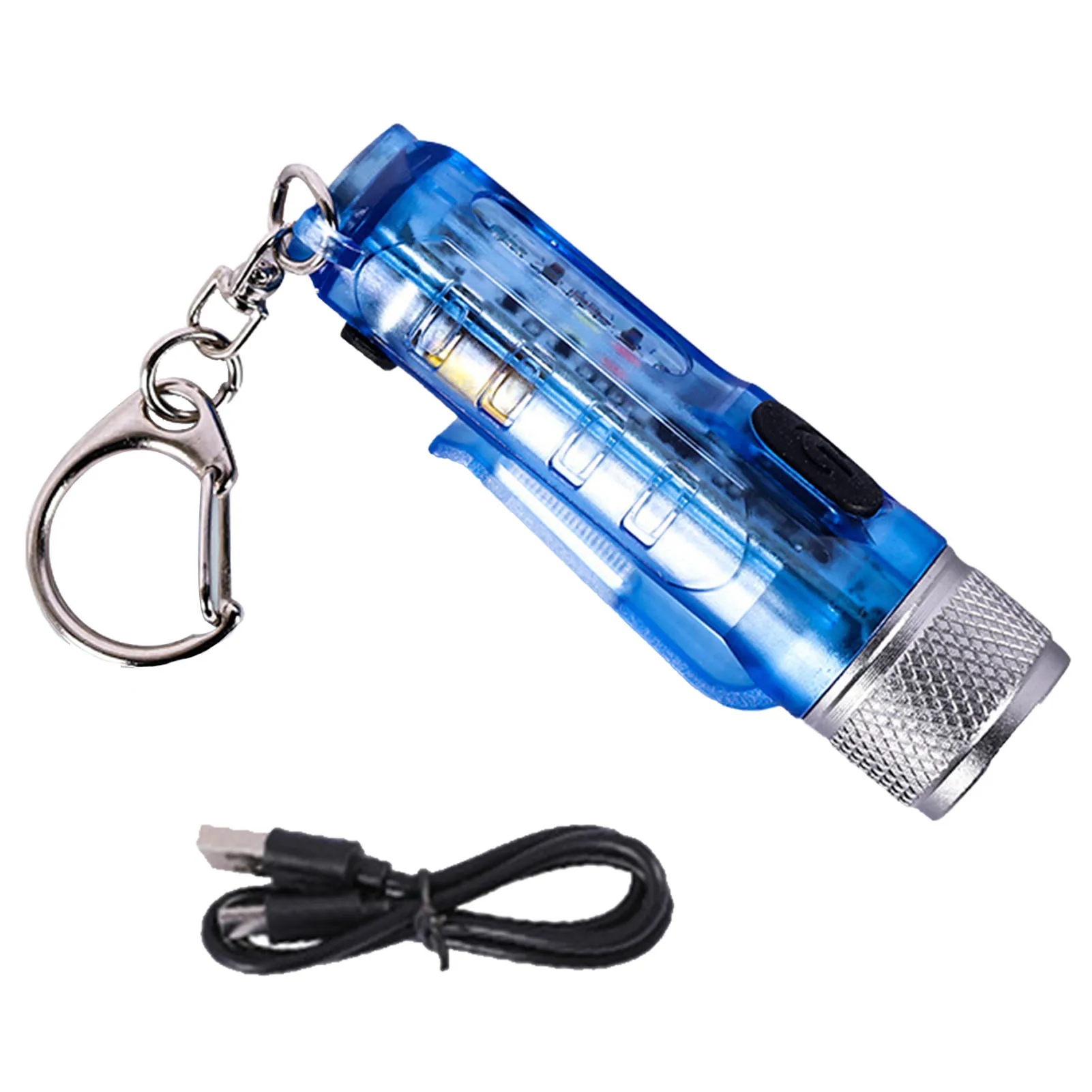 

Mini Flashlight Keychain Flashlights High Lumens Pocket Led Flashlight Long Lasting IP65 Waterproof USB Rechargeable Light For