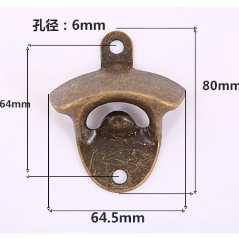 Zinc Alloy Bottle Opener Creative Retro Wall-mounted Beer Kitchen Gadgets Accessories | Дом и сад