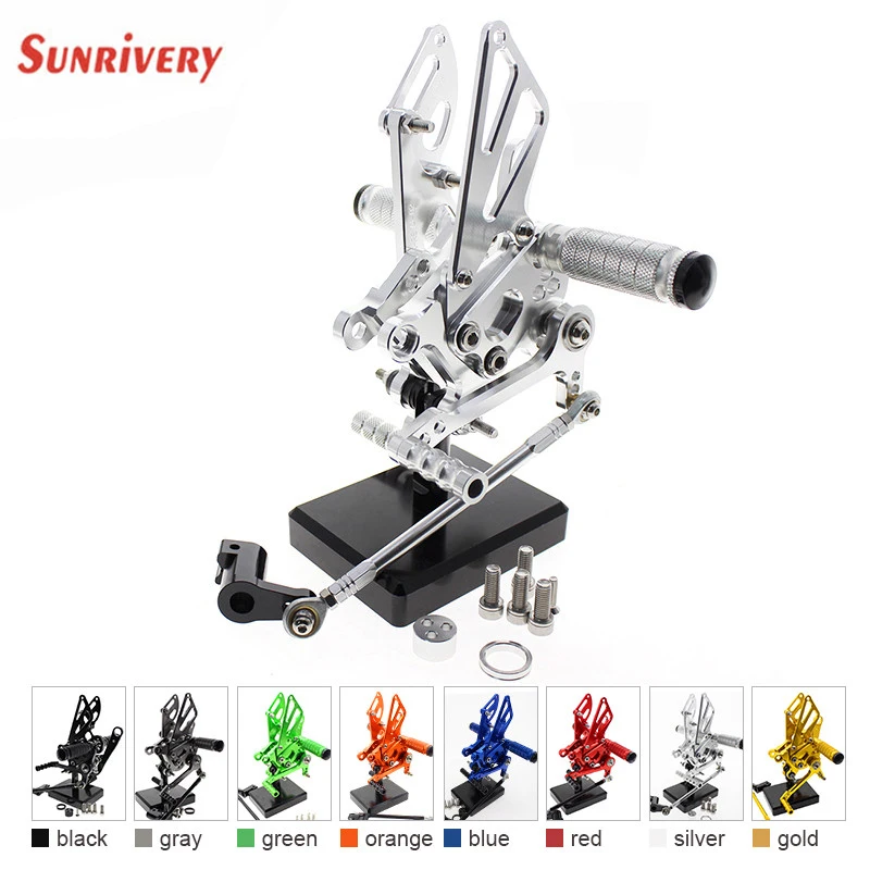 Регулируемая Задняя Подножка для мотоцикла, задняя педаль для ног для Aprilia RSV4 RSV4RF/ 1000R / Factory /RF Factory RR 1000 2009-2016