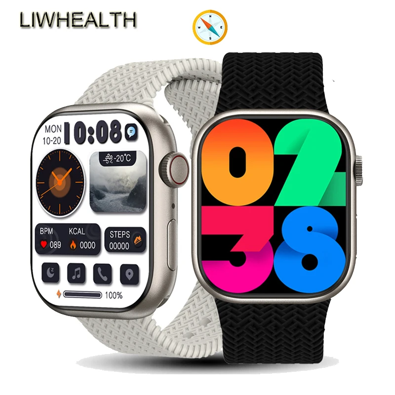 

Liwhealth New Smartwatch Ultra Series 8 HK9 PRO Compass NFC For Men Women 2023 Smart Watch OLED Talk For Iphone Xiomi Huawei