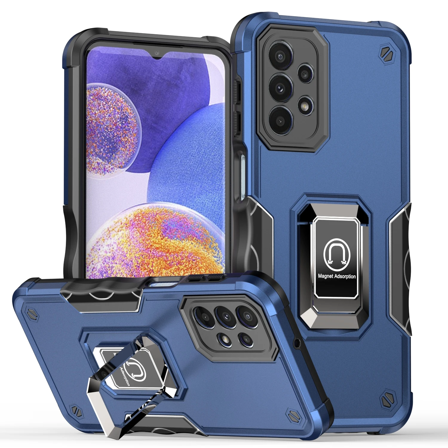

Двухслойный жесткий защитный чехол для Samsung Galaxy A23 A53 A73 A33 A13 A12 A22 5G A 53 33 73 23, чехол-подставка для сотового телефона