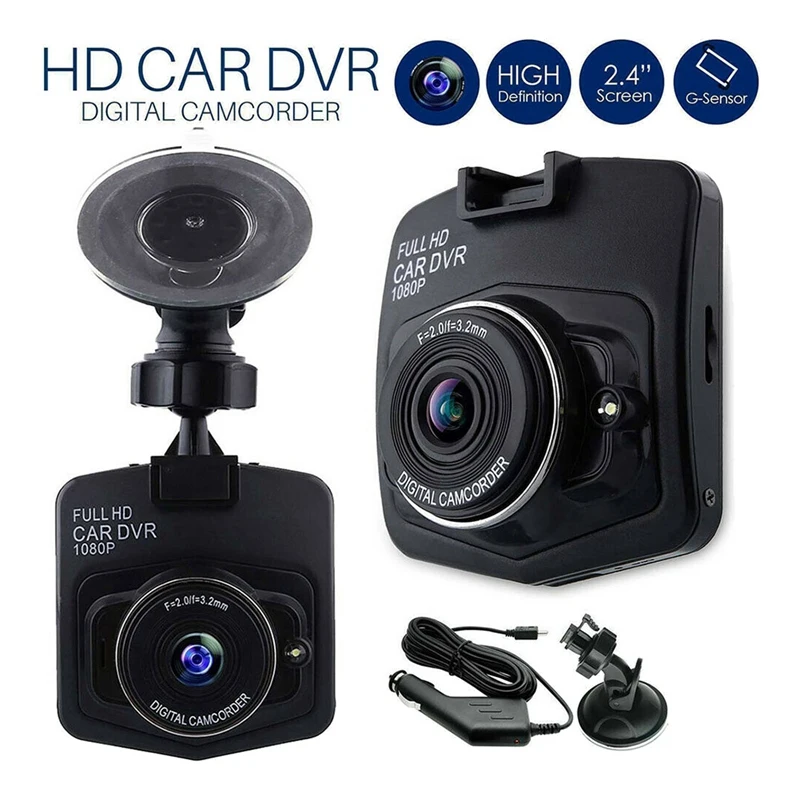 

2.4Inch Full HD 1080P Dash Cam Car DVR Front or Rear Camera Night Vision G-Sensor Driving Recorder Camera Monitor