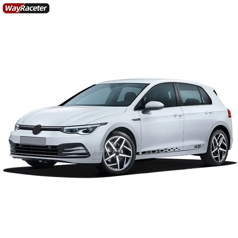 2 шт. GTI Clubsport 45 стильная дверь боковые полосы юбка наклейка для VW Volkswagen Golf 8 MK8 2020 2021