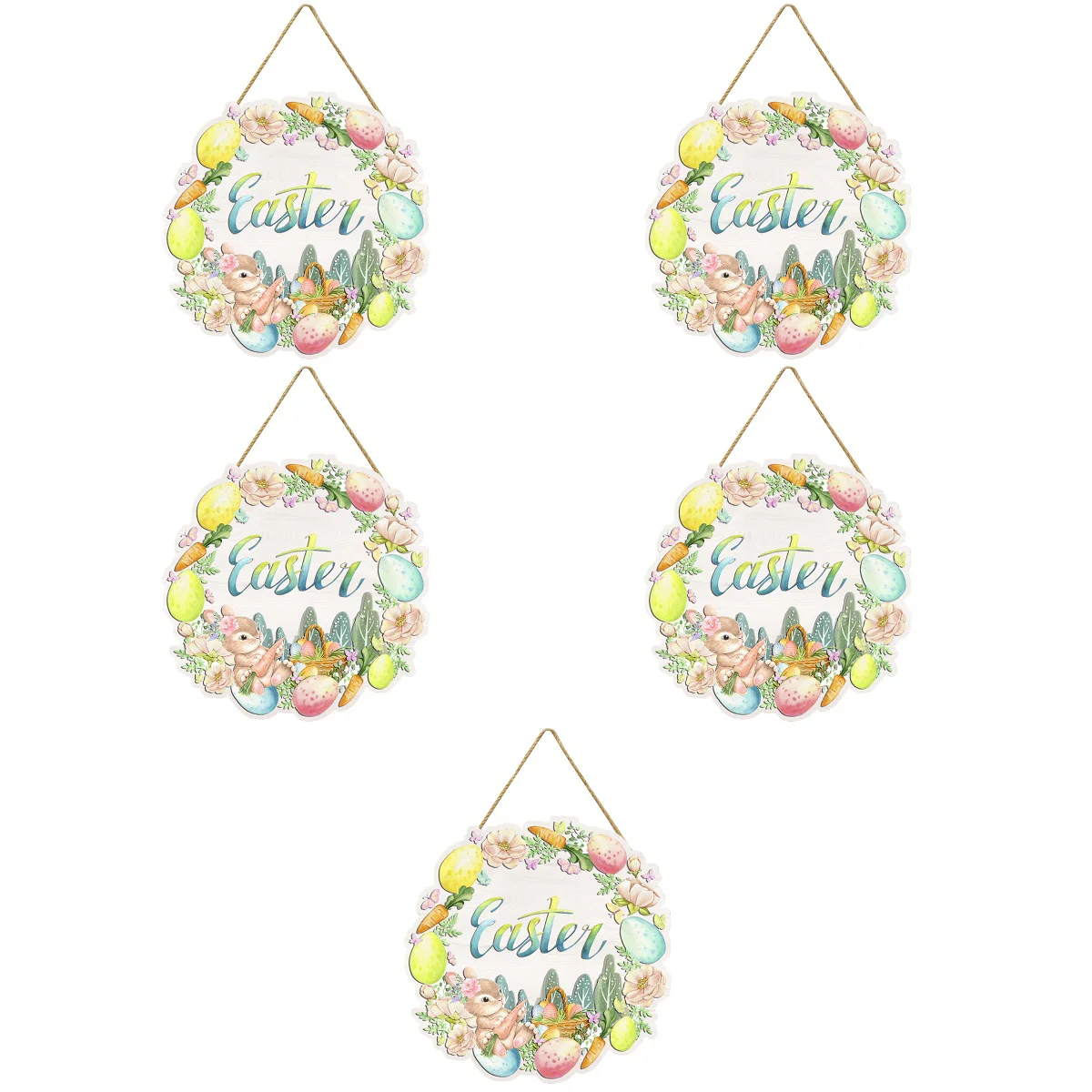 

5x Front Door Hanging Easter Door Sign Easter Party Favor Easter Decor Easter Front Door Sign Easter Decoration Easter Door Sign