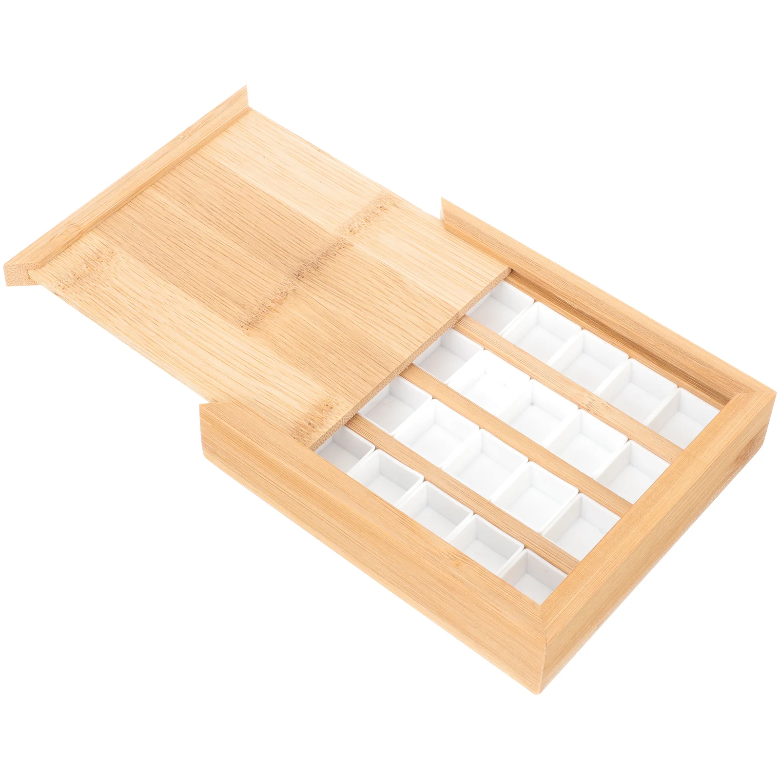 

Коробка для рисования пигмента, поддон для рисования, лоток для смешивания цветов, акварель, магнитная детская Магнитная детская елка