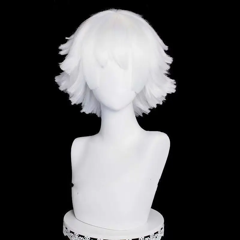 

Anime Kamisama Kiss Mizuki Cosplay Wig Hajimemashita Love Mizuki Short White Heat Resistant Hair Halloween Wigs + Wig Cap