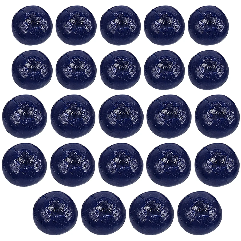 

40 Pcs Cake Decorating Simulated Blueberries Artificial Fruits Large Pvc Photography Props