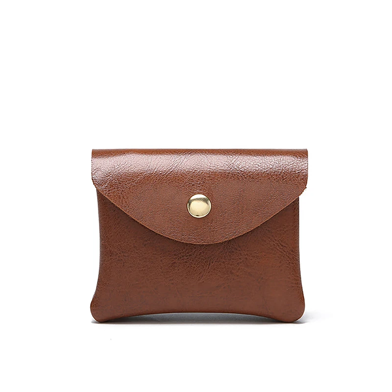 

Slim PU Leather Wallet With Coin Pocket Double Layer Credit ID Card Holder Man Money Bag Case For Men Mini Women Business Purse