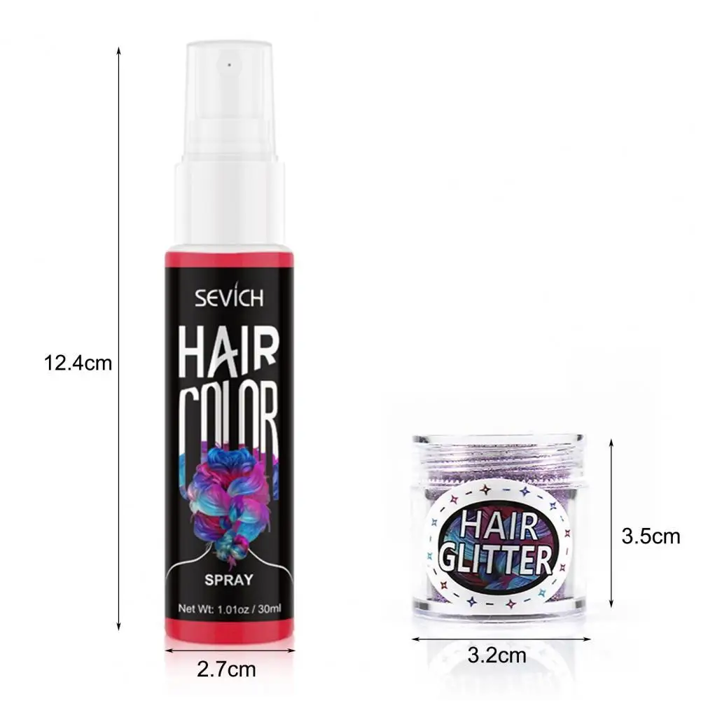 

30ml Beauty Hair Spray Natural Effect Hair Dye Spray Styling Excellent Pigmented Portable Party Instant Color Styling Tool