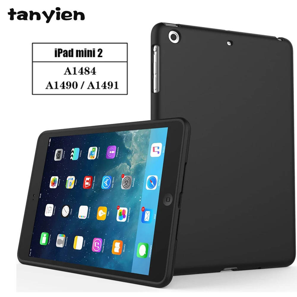 

Противоударный чехол для планшета Apple iPad Mini 2 2013 дюйма Mini2 A1484 A1489 A1490, гибкий мягкий силиконовый черный чехол-накладка
