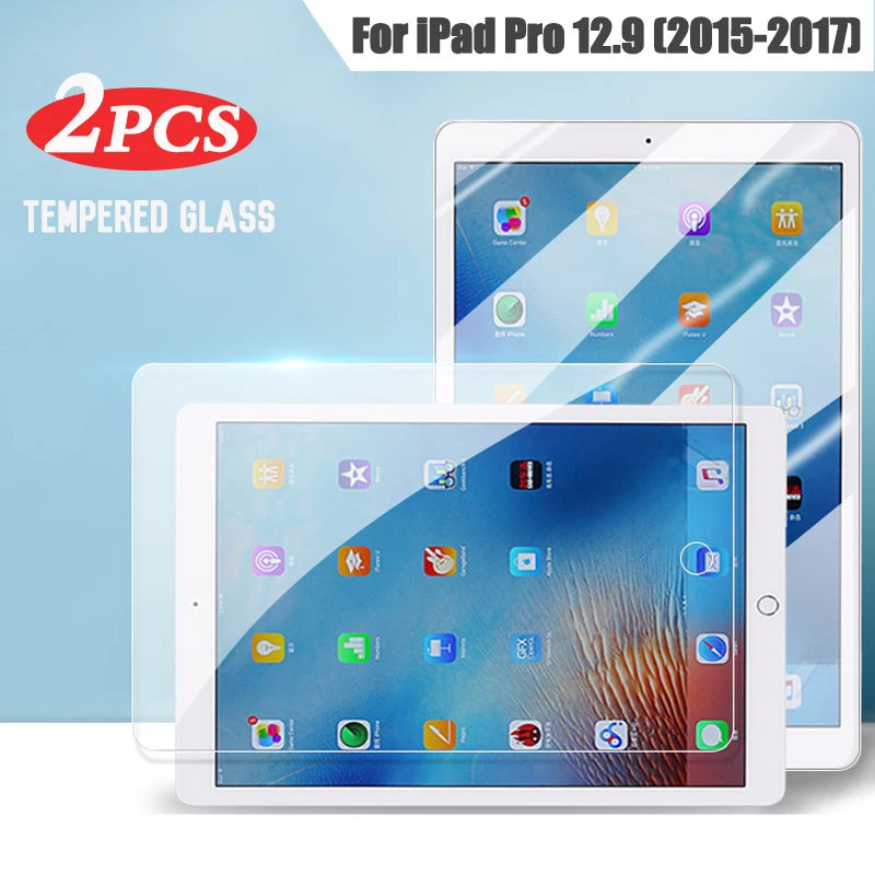 9H закаленное стекло для защиты экрана для iPad Pro 12,9 2017, защитное стекло 12,9 дюйма 2015 A1652 A1671, защитная пленка против царапин