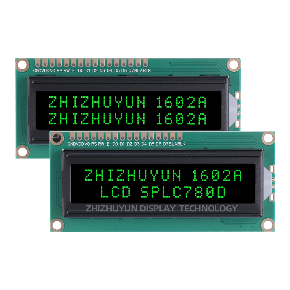 LCD1602A Английский японский символ Библиотека Экран персонажей BTN Черная пленка