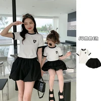 mummy and daughter matching outfit womens clothing sets girls two piece outfits summer like mother like children clothes suit