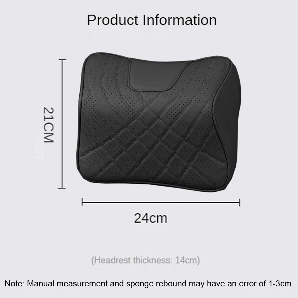 Кожаная подушка для автомобильного подголовника из пены с эффектом памяти