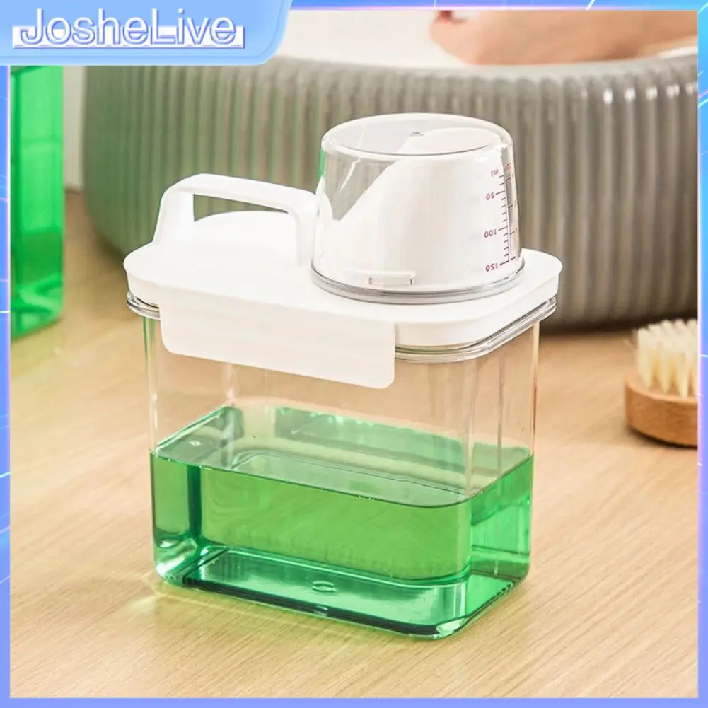 

Fully Sealed Multipurpose Cereal Jar Transparent Washing Powder Container Large Capacity Thickened Laundry Detergent Storage Box
