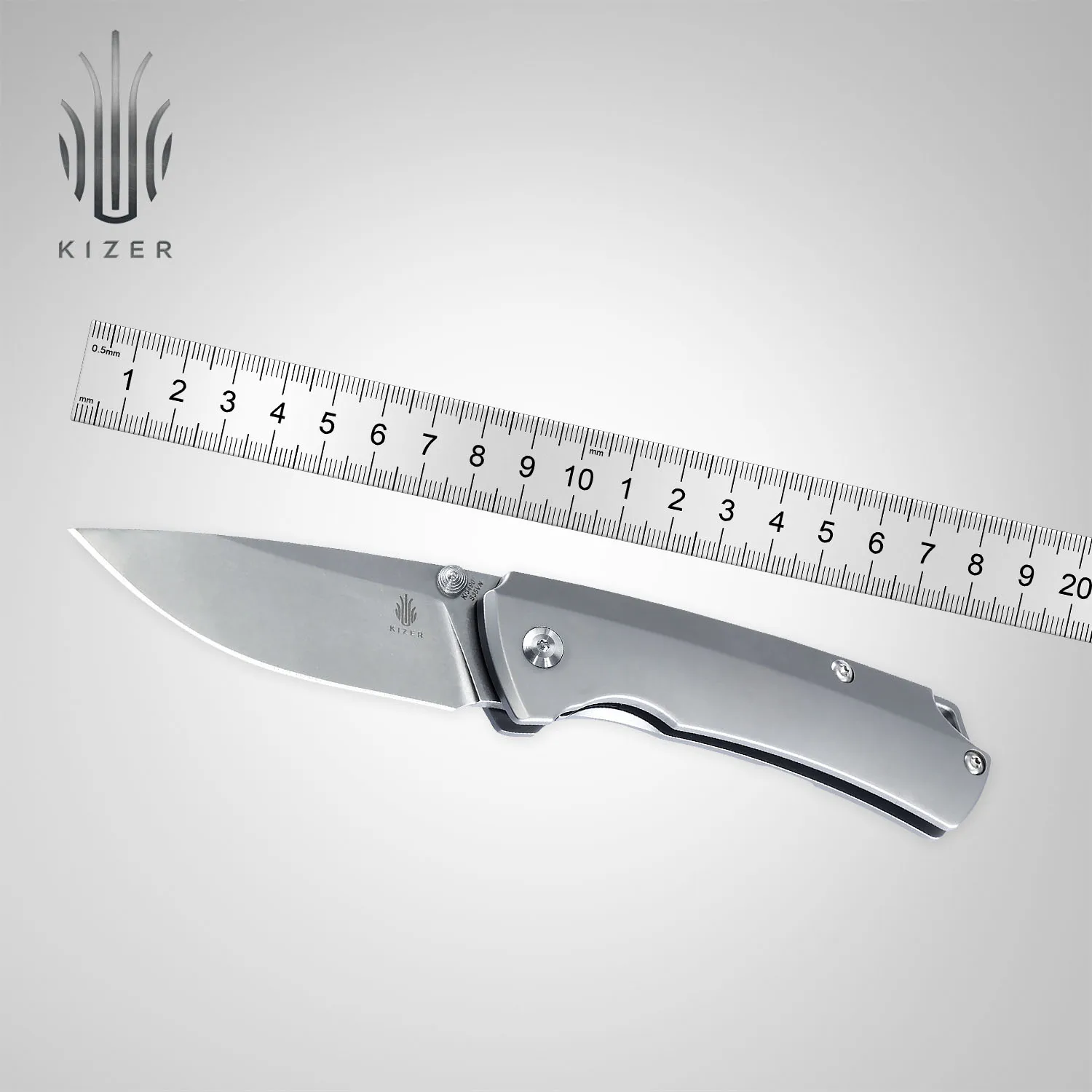 

Kizer Best Survival Knife Ki3490 T1 Hunting Camping Knife S35VN Blade Titanium Handle Knives High Quality Hand Tools