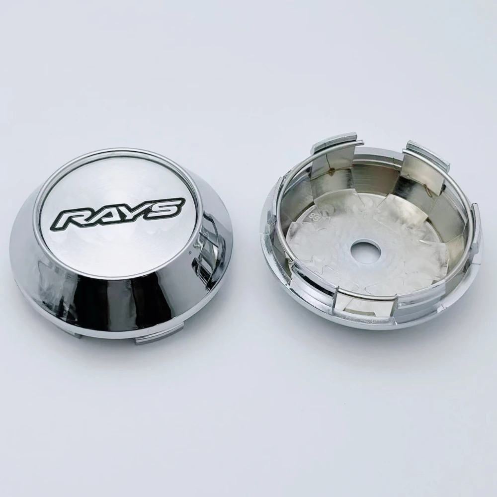 

4pcs 60mm 64mm 65mm 68mm 69mm Rays Logo Emblem Car Wheel Center Caps Accessories for RAYS Wheels Hub Rim Hubcaps Cover Replace