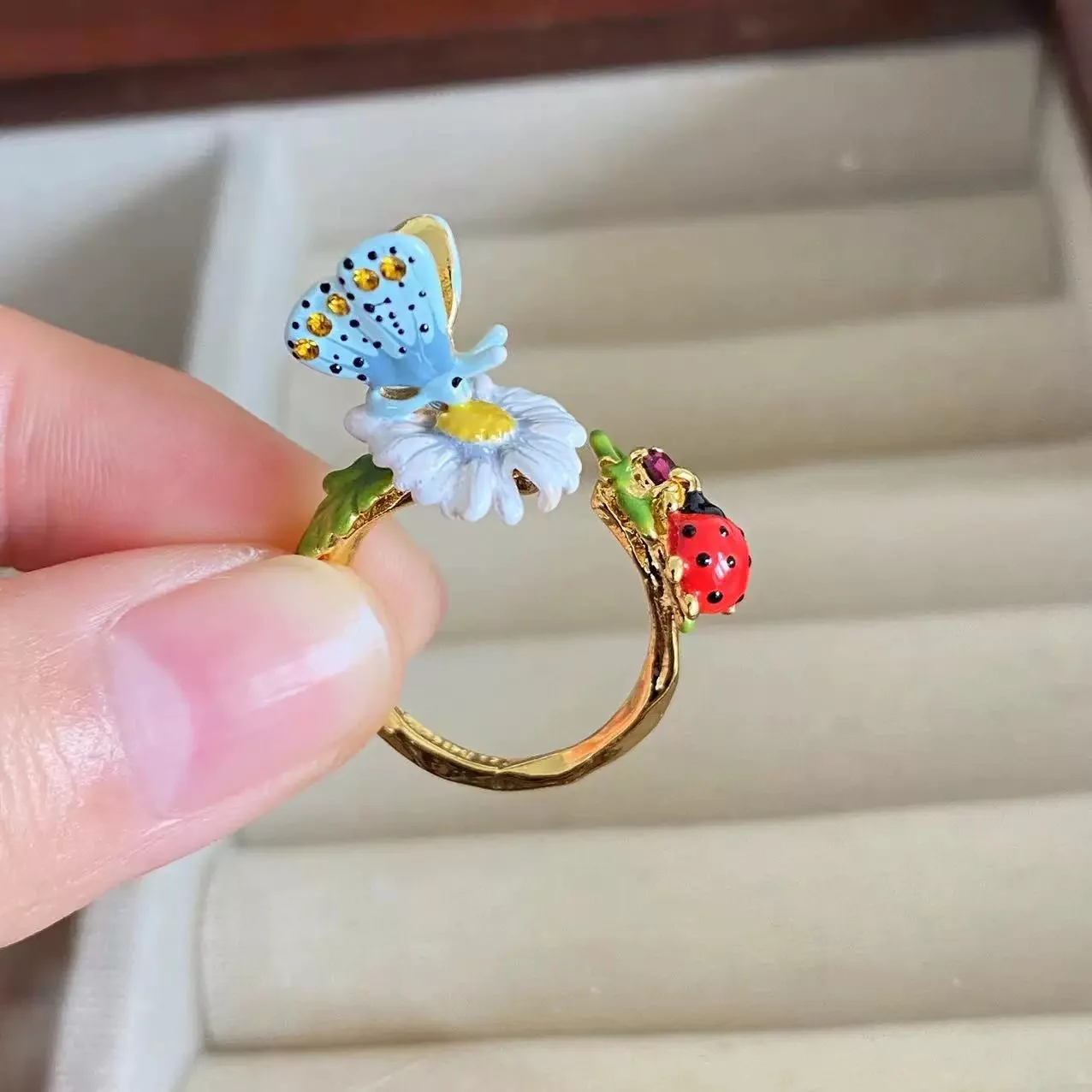 Европа и США эмалированная глазурь бабочка цветы листья серьги ожерелье набор