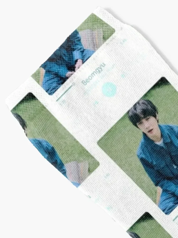 TXT - Beomgyu чулки роскошные цветочные носки для девочек и мужчин