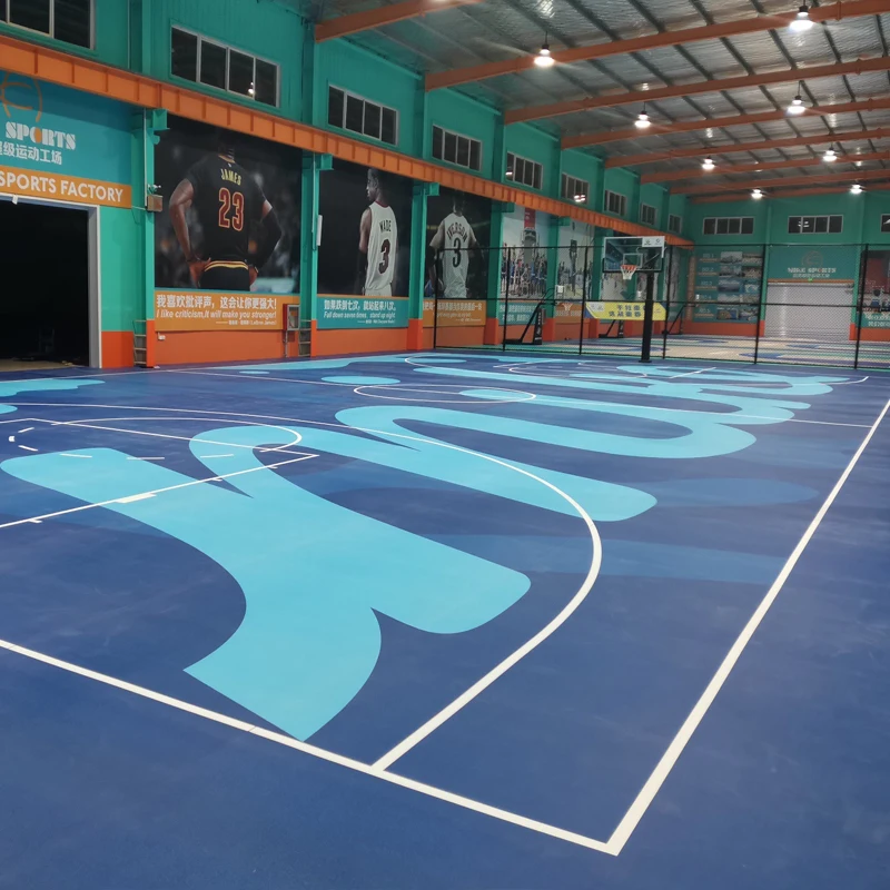 

Beable Colorful Foam Flooring In Roll For Basketball Court Vinyl PVC 4.5mm Thickness Indoor Sports Supplier