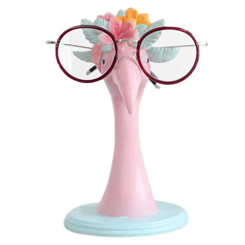 

Flamingo Eyeglass Holder Eyeglass Stand Handmade Carved Spectacle Holder Sunglasses Display Stand Home Office Desk Decor Gift