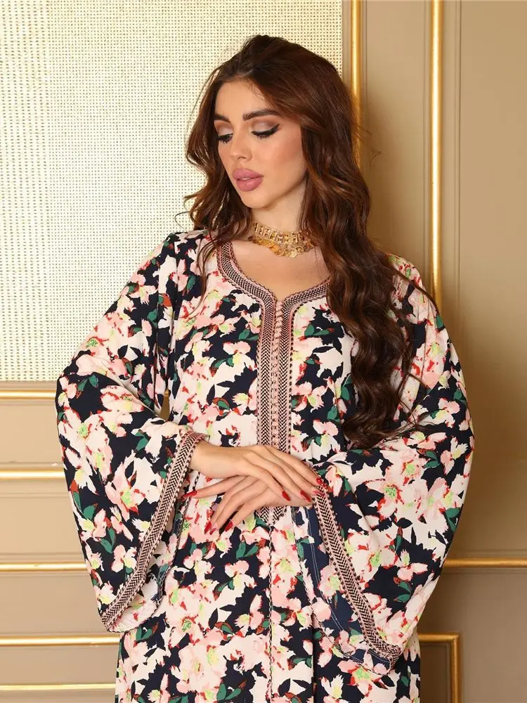 Ramadan Eid Kaftan Abaya Dubai Arabic Turkey Islam Pakistan Muslim Modest Dress Abayas For Women Robe Musulmane Caftan Vestidos
